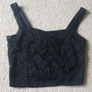 Lace crop top